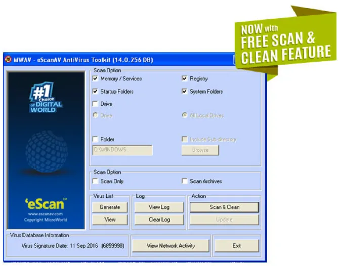 eScan 反病毒工具包(适用于Windows设备)