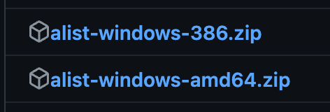 alist的windows版本就這兩個